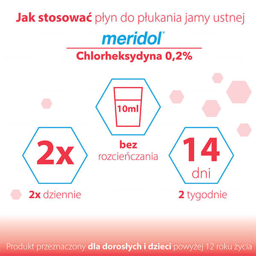 Meridol Chlorhexidin 0,2%, Mundspülung, alkoholfrei, 300 ml