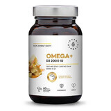 Aura Herbals Omega + Vitamin D3 2000 IU, 60 Kapseln 