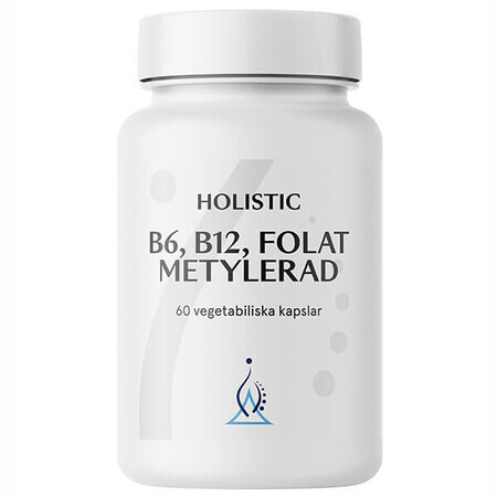 Ganzheitliches B6, B12, Folat Metylerad, 60 Kapseln