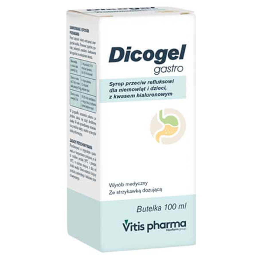 Dicogel Gastro, Sirup gegen Reflux, für Säuglinge und Kinder, 100 ml