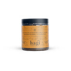 Hagi Warming Set, gommage corporel à la noix de muscade et à la cannelle, 300g + bougie au soja, Orange épicée, 215ml