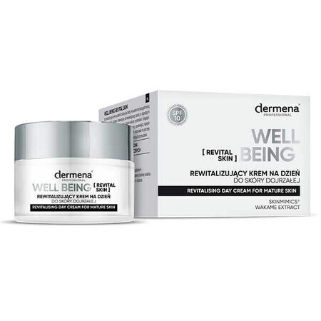 Dermena Professional Well-Being Revital Skin, revitalisierende Tagescreme, reife Haut, SPF 10, 50 ml