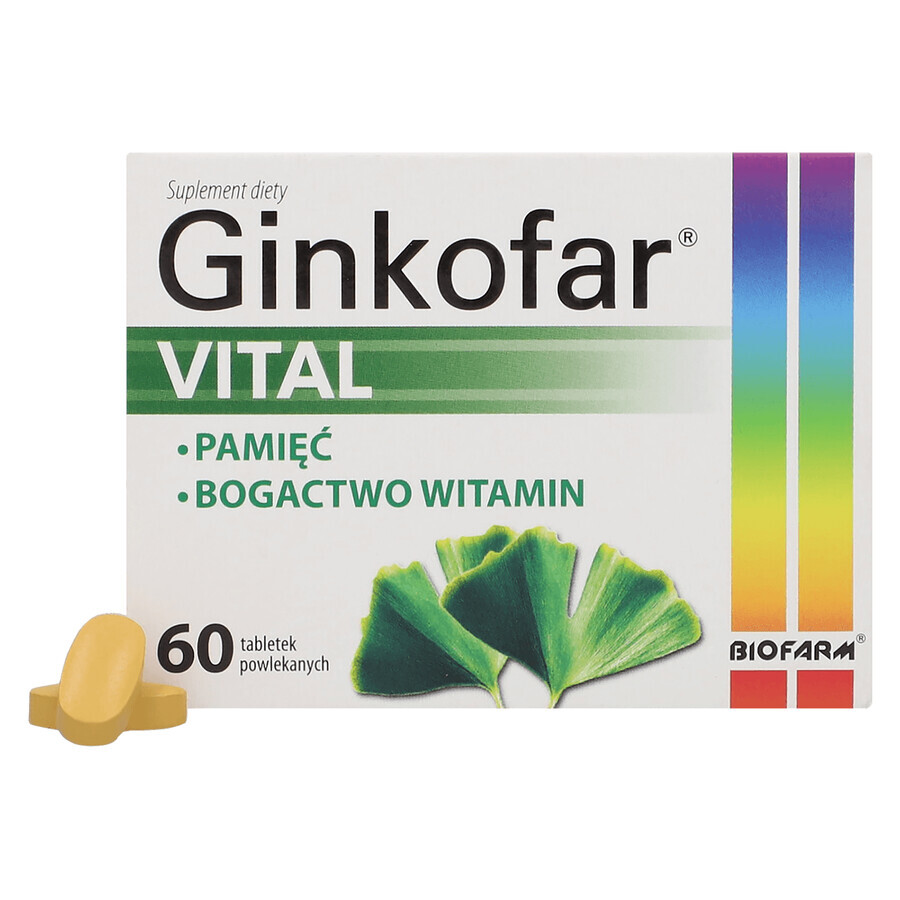 Ginkofar Vital, 60 Filmtabletten