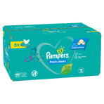 Pampers Fresh Clean, toallitas húmedas, 6 x 80 piezas