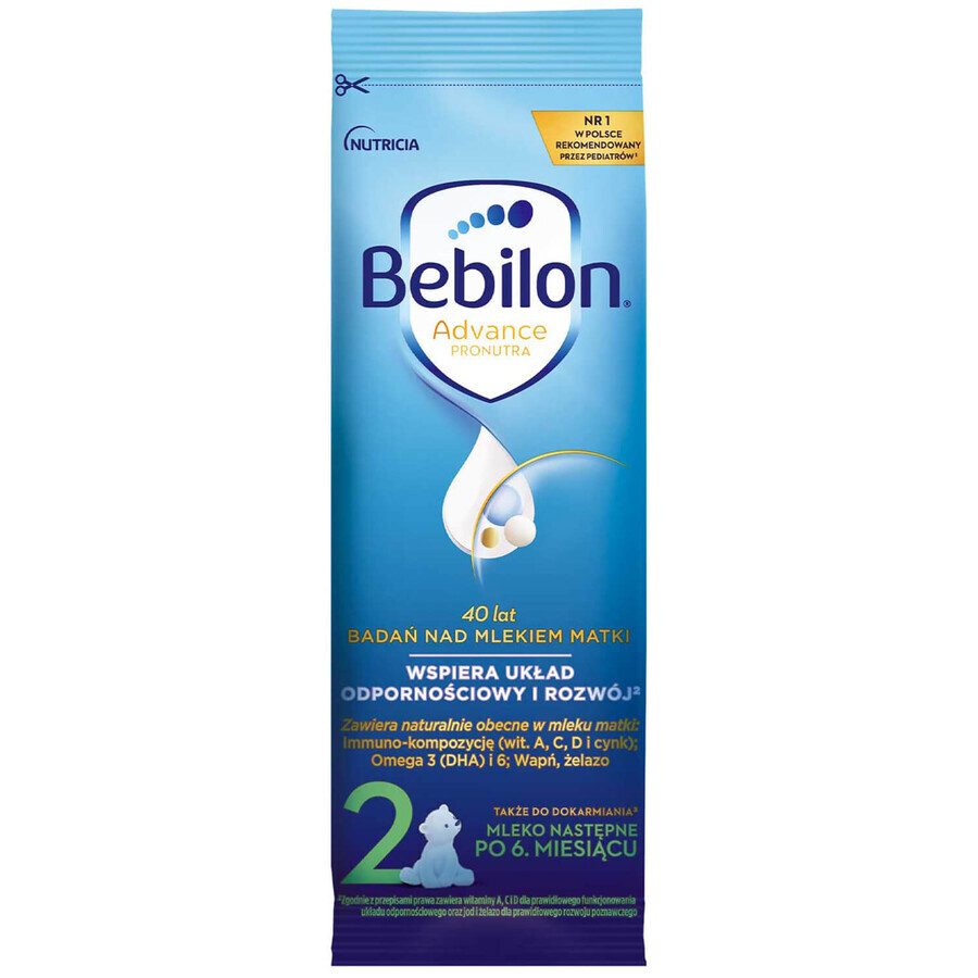 Bebilon Advance Pronutra 2, lait de suite, plus de 6 mois, 28,8 g x 1 sachet