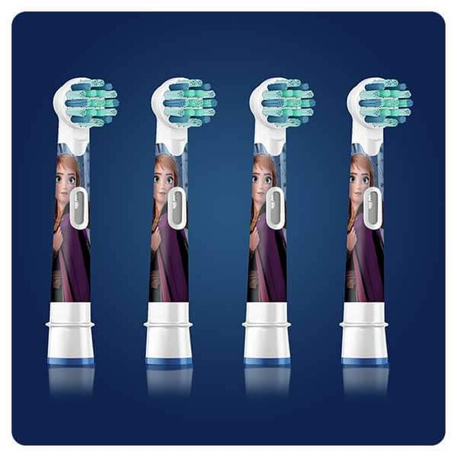 Oral-B Kids Stages Power, Electric Toothbrush Tips, Frozen EB10s-4, 3 Years+, Ultra Soft, 4 Pieces