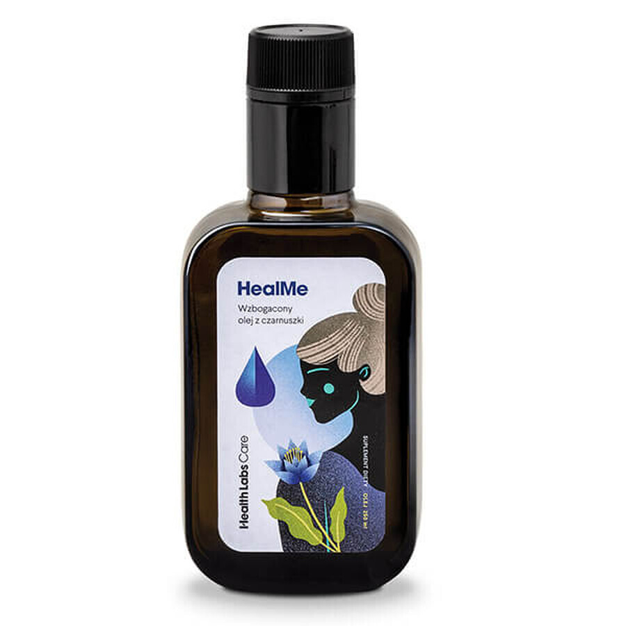 Health Labs HealMe, aceite de comino negro enriquecido, 250 ml