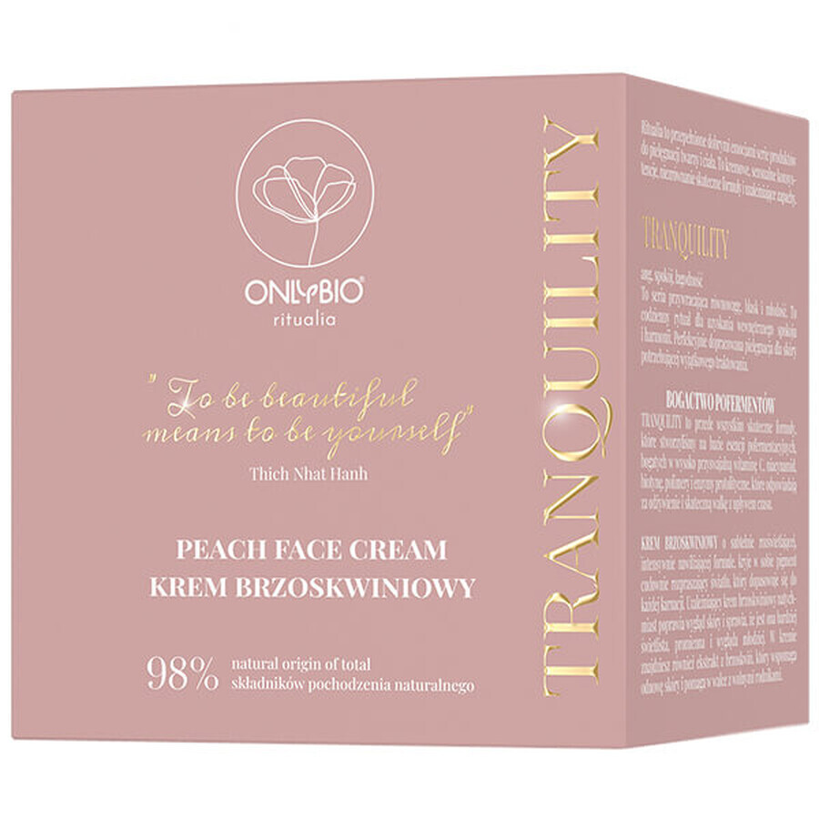 OnlyBio Ritualia Tranquility, face cream, peach, 50 ml