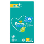 Pampers Fresh Clean, salviette umidificate, 15 x 80 pz.