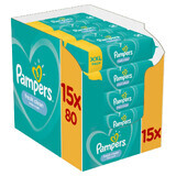 Pampers Fresh Clean, Feuchttücher, 15 x 80 Stück