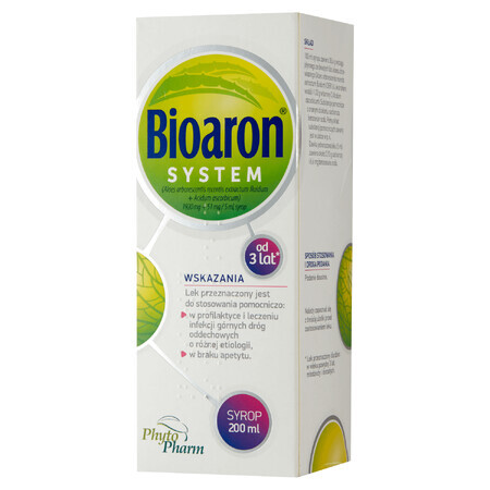 Bioaron System (1920 mg + 51 mg)/ 5 ml, Sirup für Kinder ab 3 Jahren und Erwachsene, 200 ml