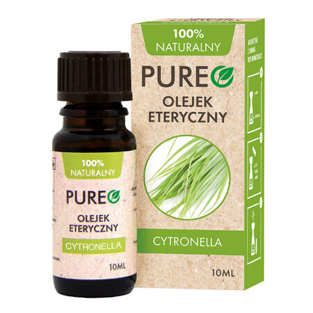 Pureo, citronella essential oil, 10 ml