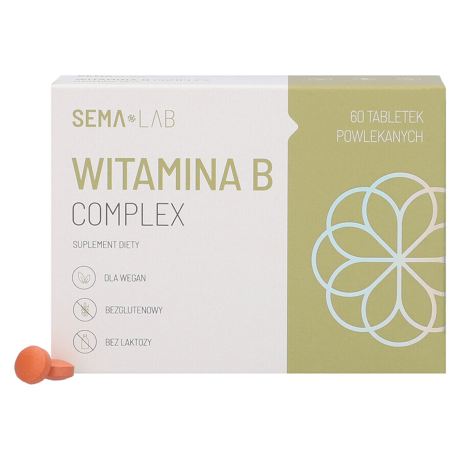 SEMA Lab Vitamin B-Komplex, 60 Filmtabletten