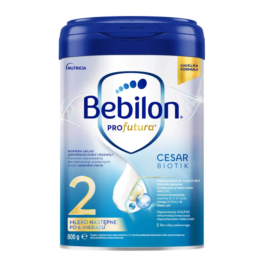 Bebilon Profutura CesarBiotik 2, latte di proseguimento, dopo 6 mesi, 800 g