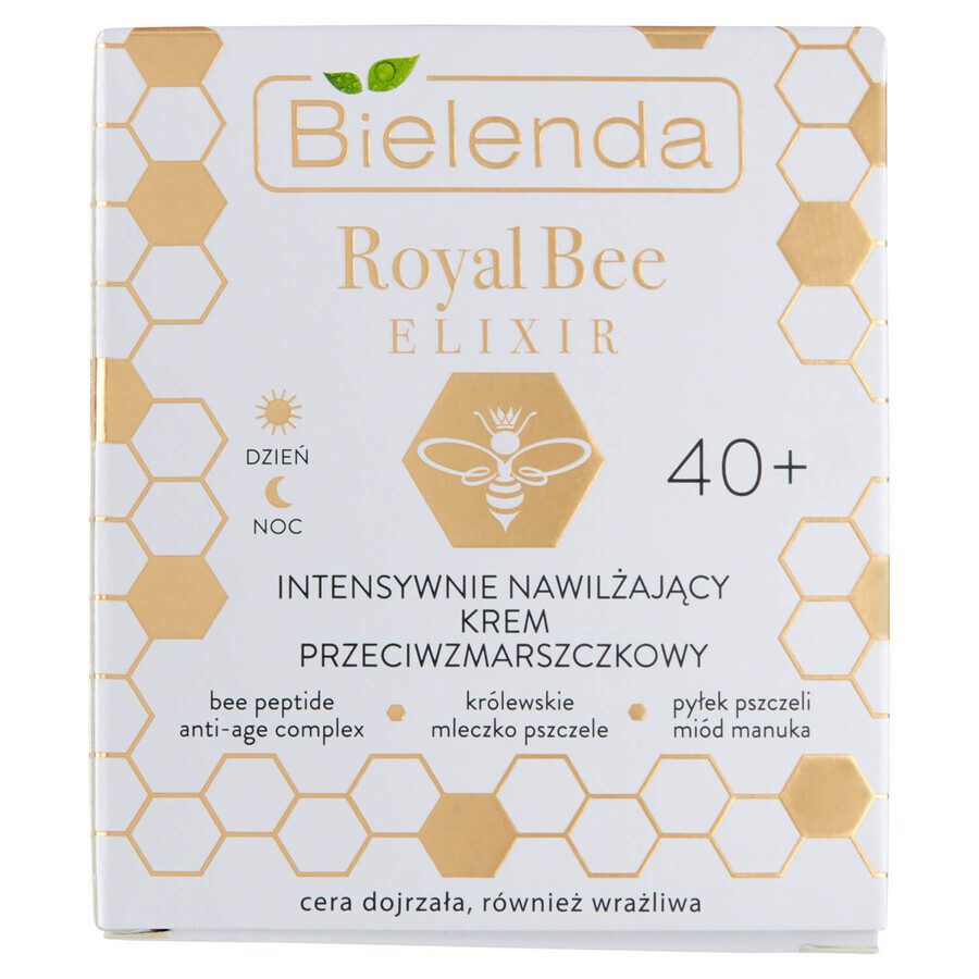 Bielenda Royal Bee Elixir 40+, cremă antirid intens hidratantă, piele matură și sensibilă, 50 ml