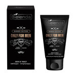 Bielenda Only For Men Barber Edition, spălare facială 3 în 1, pastă-mască de exfoliere, 150 g