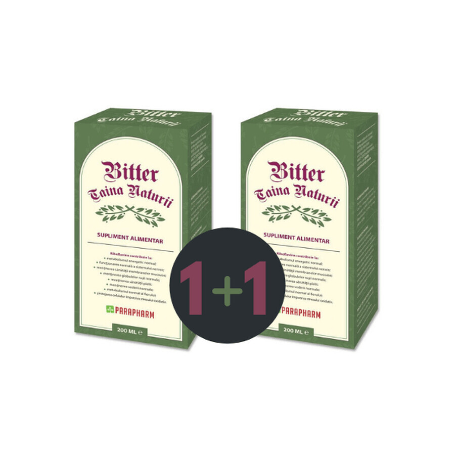 Pachet Bitter Taina Naturii, 200 ml + 200 ml, Parapharm