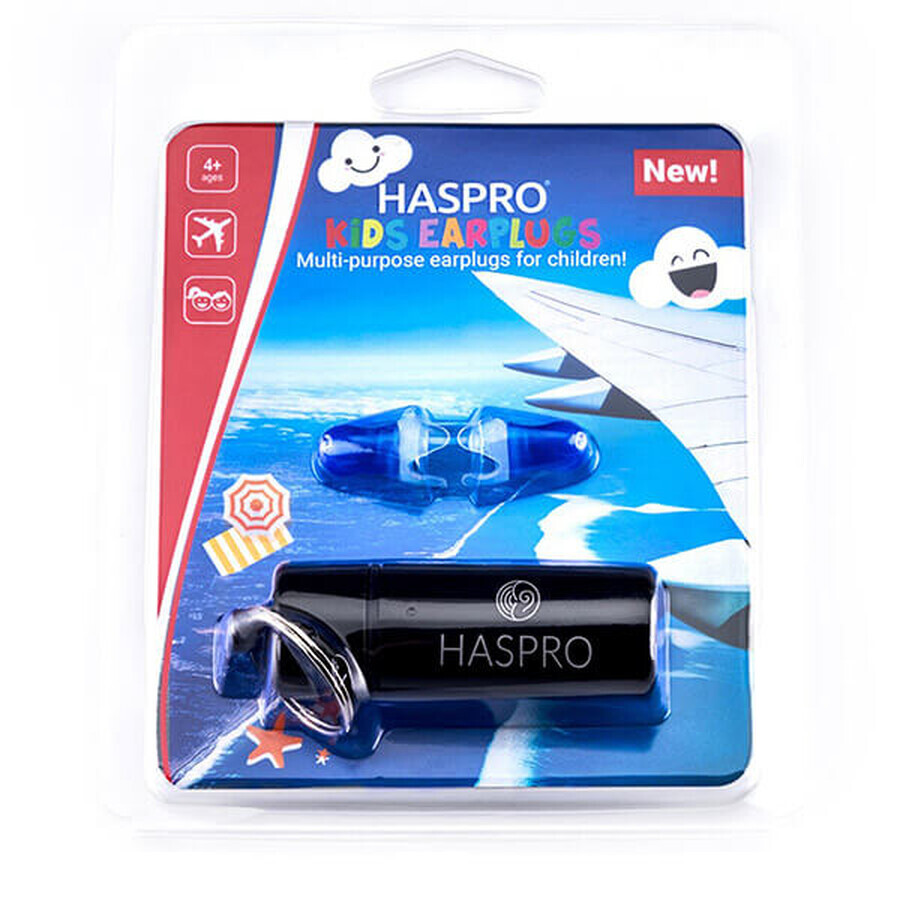 Haspro Fly Kids Universal, Ohrstöpsel für Kinder, 2 Stück