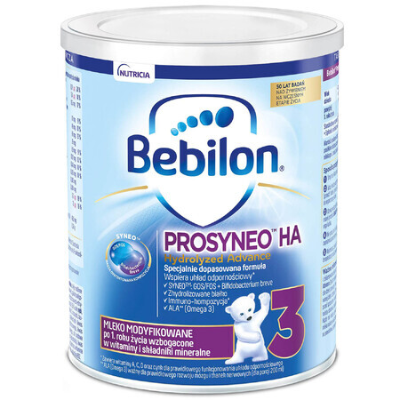 Bebilon Prosyneo HA Hydrolyzed Advance 3, modifizierte Milch, nach 1 Jahr, 400 g