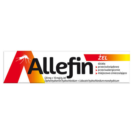 Allefin (20 mg + 10 mg)/g, Gel, 30 g