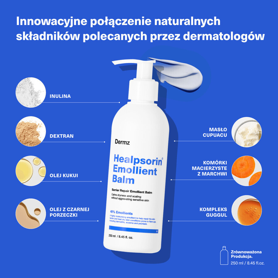 Healpsorin Emollient Balm, loțiune de corp barieră, 250 ml