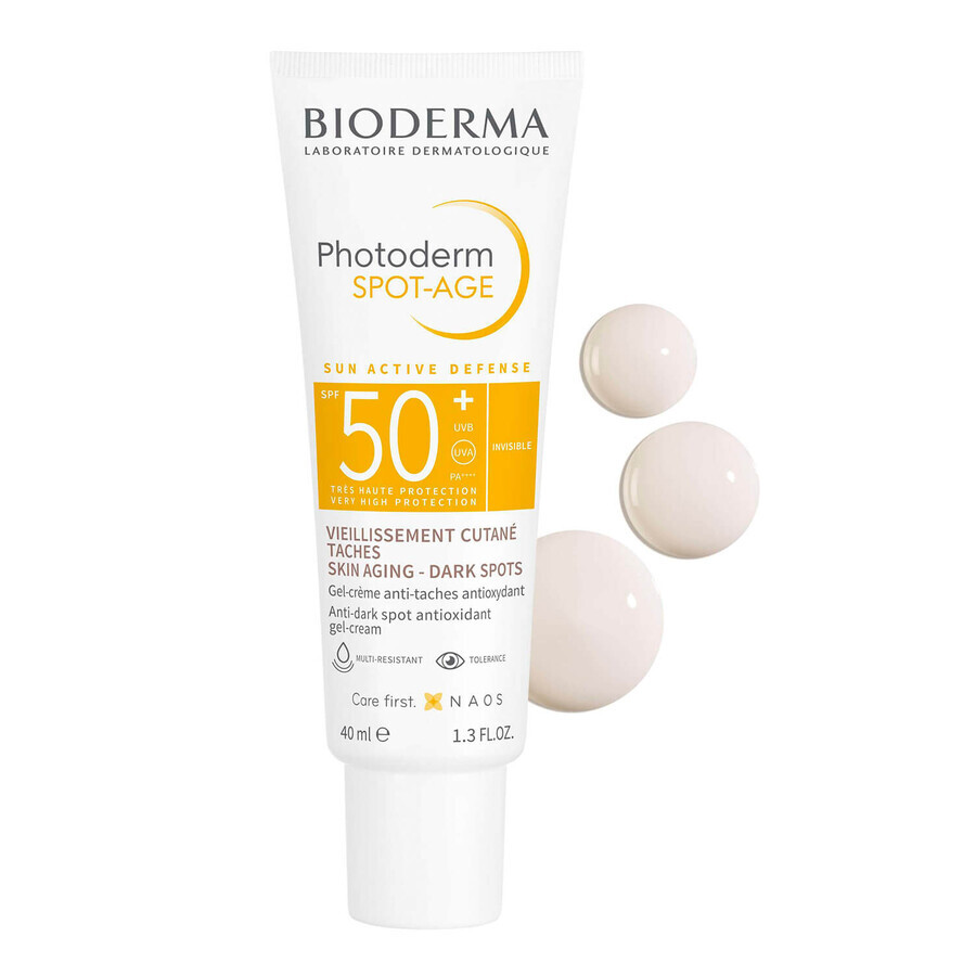 Bioderma Photoderm Spot-Age, schützende antioxidative Creme gegen Hyperpigmentierung, SPF 50+, 40 ml