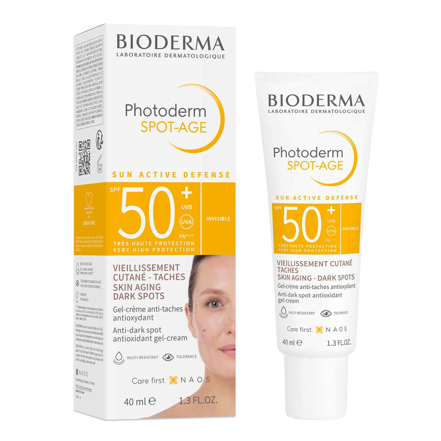 Bioderma Photoderm Spot-Age, schützende antioxidative Creme gegen Hyperpigmentierung, SPF 50+, 40 ml