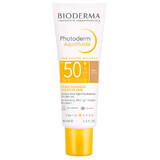 Bioderma Photoderm Aquafluide, fluid ultraușor pentru ten sensibil, nuanță închisă, SPF 50+, 40 ml