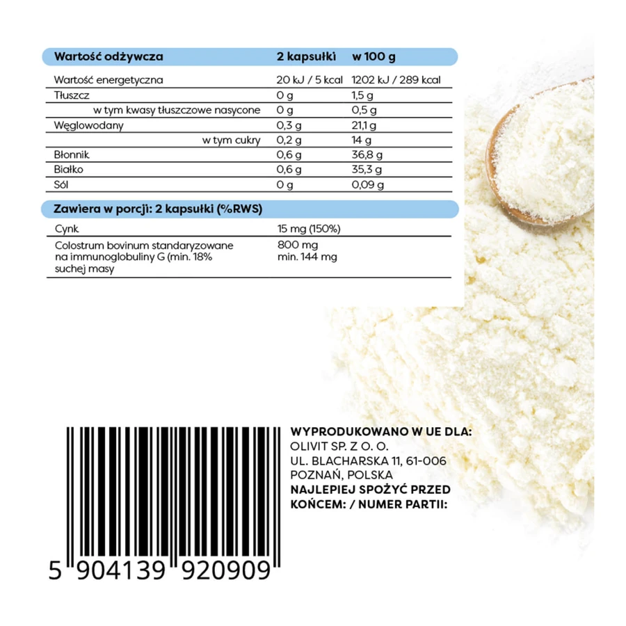 Osavi Vital Colostrum Immuno 800 mg, 120 capsules