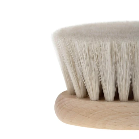 Bocioland, wooden hair brush, natural goat hair, ellipse, 1 pc