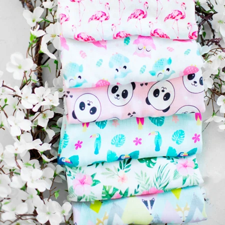 Bocioland, bamboo diaper, 30 x 30 cm, balloons, 1 pc