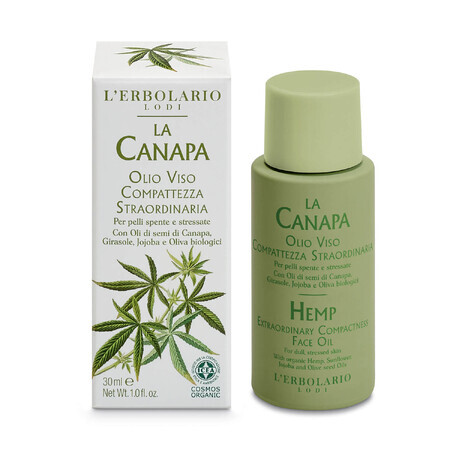 L'Erbolario La Canapa, olio extra rassodante per il viso, 30 ml