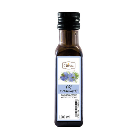 OlVita Olio di cumino nero, spremuto a freddo, non purificato, 100 ml