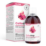 Aura Herbals Colladrop Glow, Meereskollagen HM 5000 mg, 500 ml