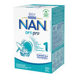 Nestle NAN Optipro 1, lapte pentru sugari pentru bebeluși de la naștere, 650 g