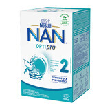 Nestle NAN Optipro 2, Lapte de continuare pentru sugari peste 6 luni, 650 g