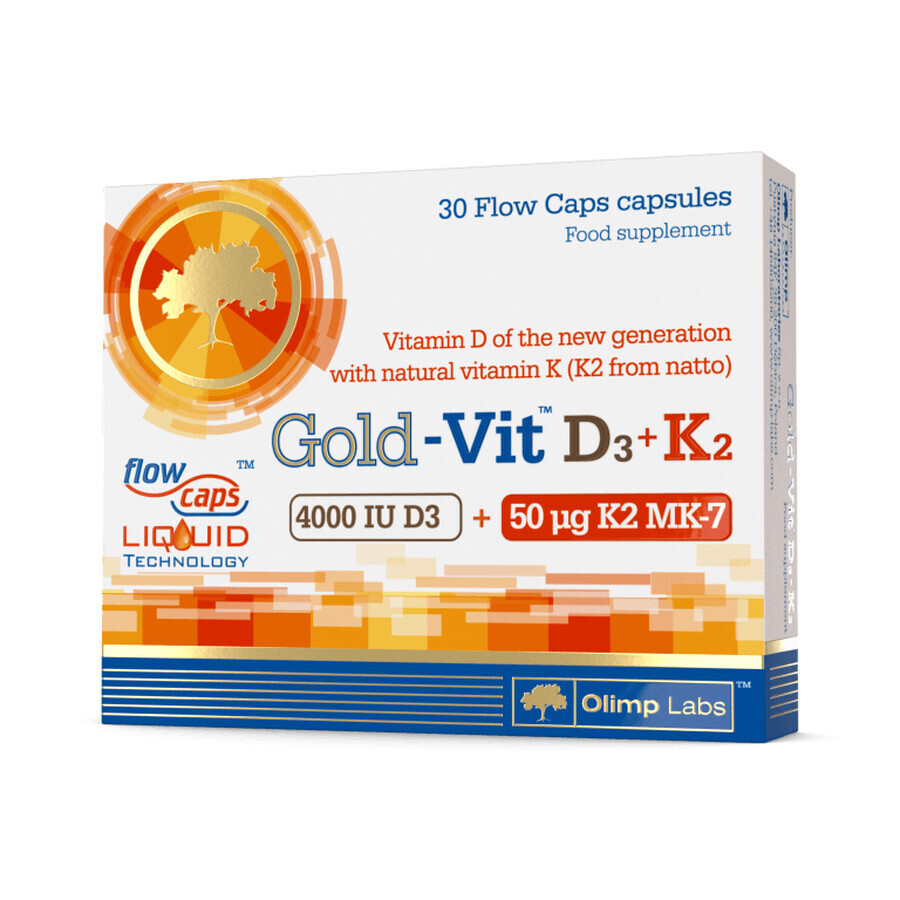 Olimp Gold-Vit D3 + K2 4000 IU, 30 Kapseln