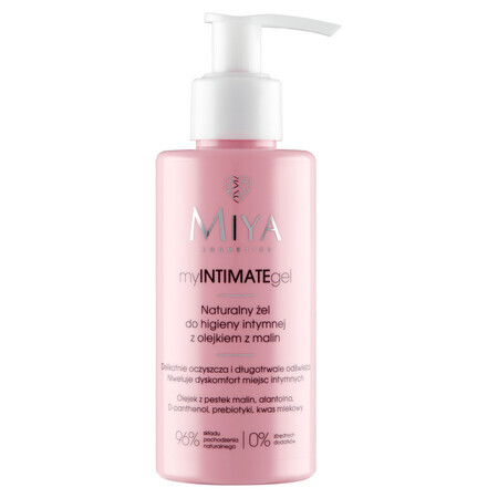 Miya myINTIMATEgel, natürliches Intimpflegegel mit Himbeeröl, 140 ml