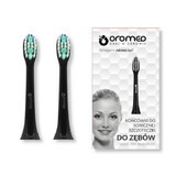 Oromed Oro-Brush, embouts de brosse à dents sonique Noir, 2 pièces