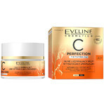 Eveline Cosmetics C-Perfection 50+, crème de comblement des rides hautement raffermissante pour le visage, jour et nuit, 50 ml