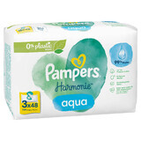 Pampers Harmonie Aqua, wet wipes, 3 x 48 pcs