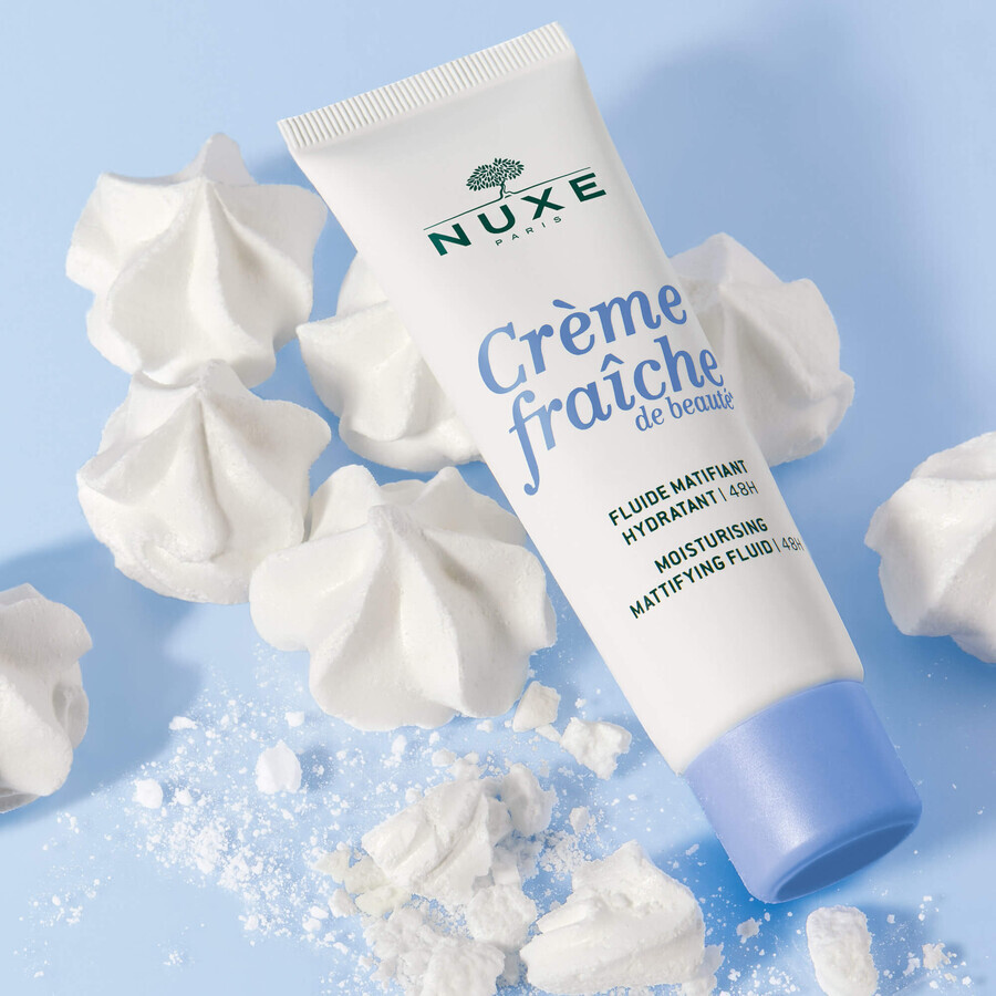 Nuxe Creme Fraiche de Beaute, feuchtigkeitsspendende mattierende Creme 48h, Mischhaut, 50 ml