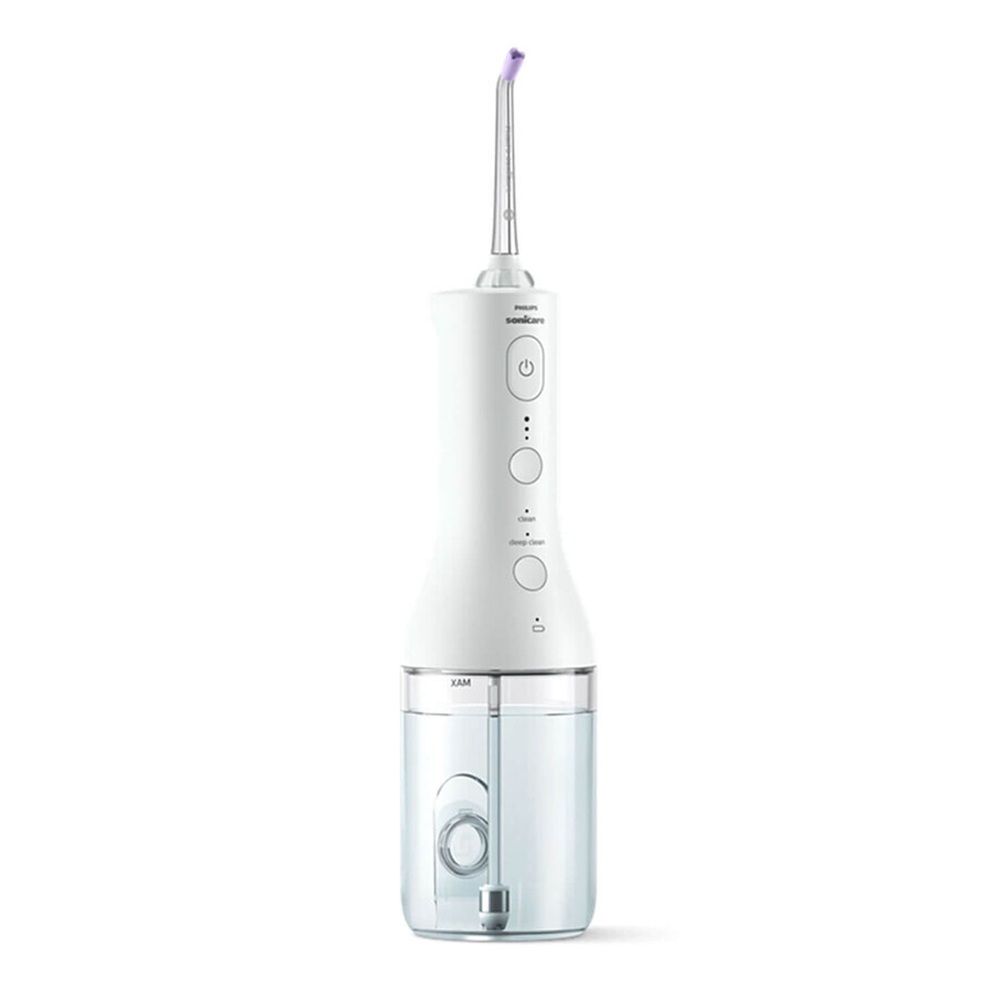 Philips Sonicare Cordless Power Flosser 3000, irrigatore orale, HX3806/31, 2 puntali