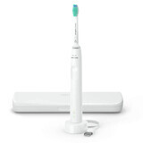 Philips Sonicare 3100 Series, Schallzahnbürste mit Etui, HX3673/13, weiß, 1 Stück