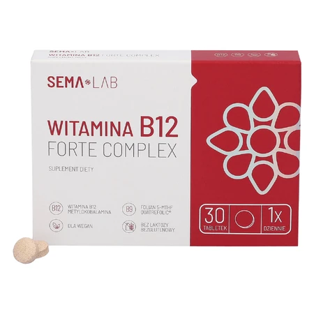 SEMA Lab Vitamin B12 Forte Complex, 30 Filmtabletten