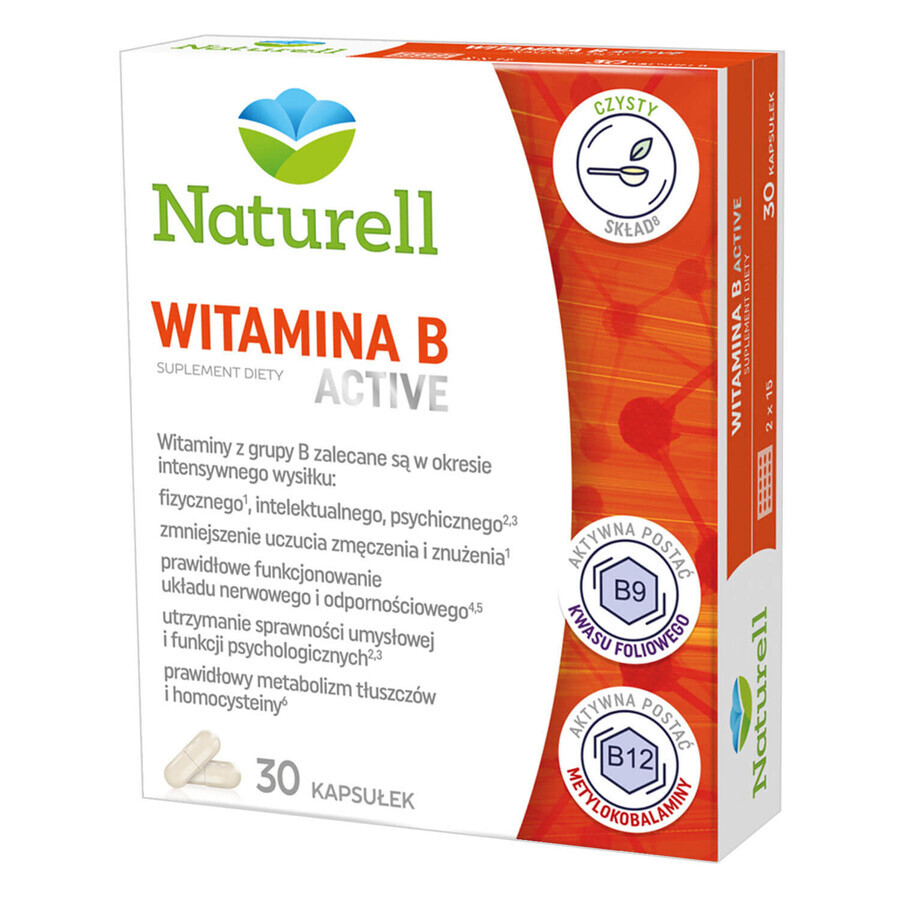 Naturell Vitamin B Aktiv, 30 Kapseln