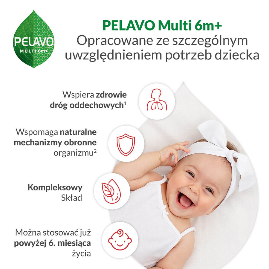 Pelavo Multi 6m+, druppels voor baby's en peuters vanaf 6 maanden, 20 ml 