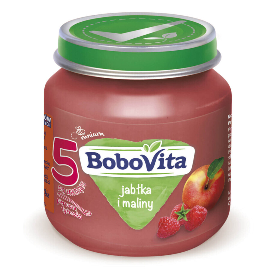 BoboVita Dessert, Äpfel und Himbeeren, nach 5 Monaten, 125 g