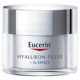 Eucerin Hyaluron-Filler, Anti-Falten-Tagescreme mit Hyaluronsäure, trockene Haut, LSF 15, 50 ml