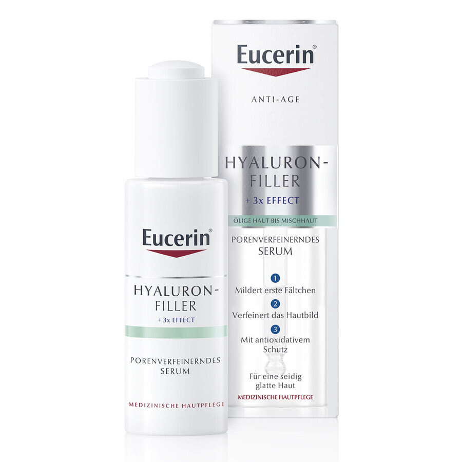 Eucerin Hyaluron-Filler, faltenglättendes und porenverminderndes Serum, fettige und Mischhaut, 30 ml